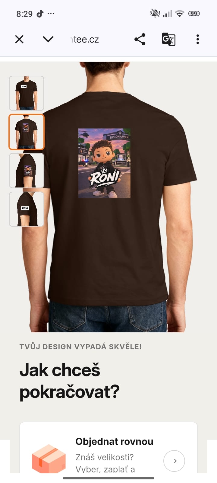 Roni brookhaven tričko